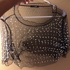 See through crop top